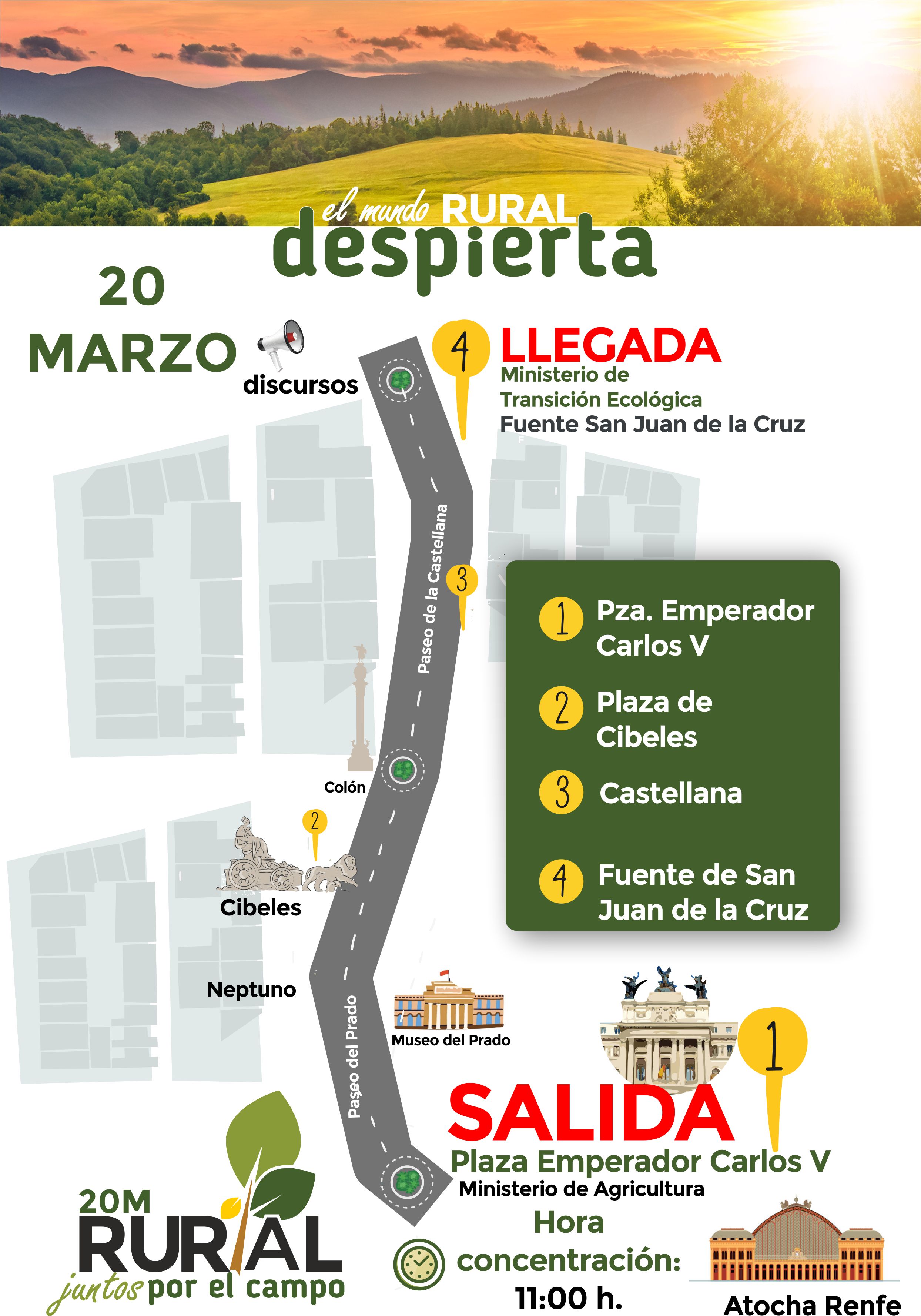  O 20M Rural prevé xuntar a máis de 200.000 persoas para reivindicar un futuro para o campo 